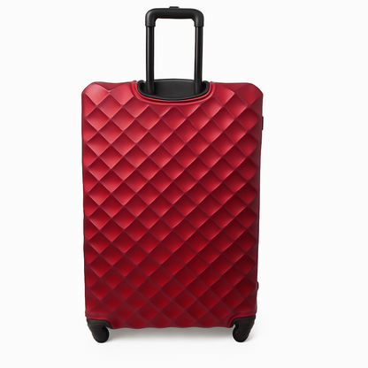 Eagle Hard-Shell ABS Luggage with 4 Wheels: Lightweight Cabin Bags Available in 20", 26", 28", 30" and 32 Burgundy