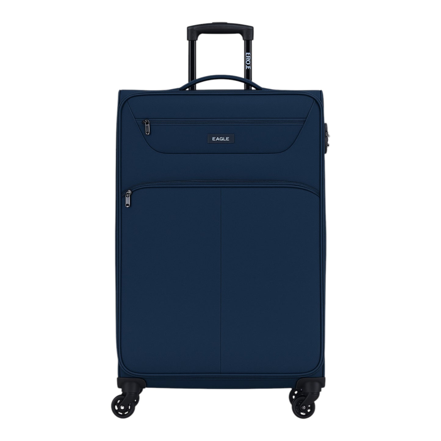 Eagle Super Lightweight 4 Wheels Spinner Soft Shell Expandable Luggage Navy