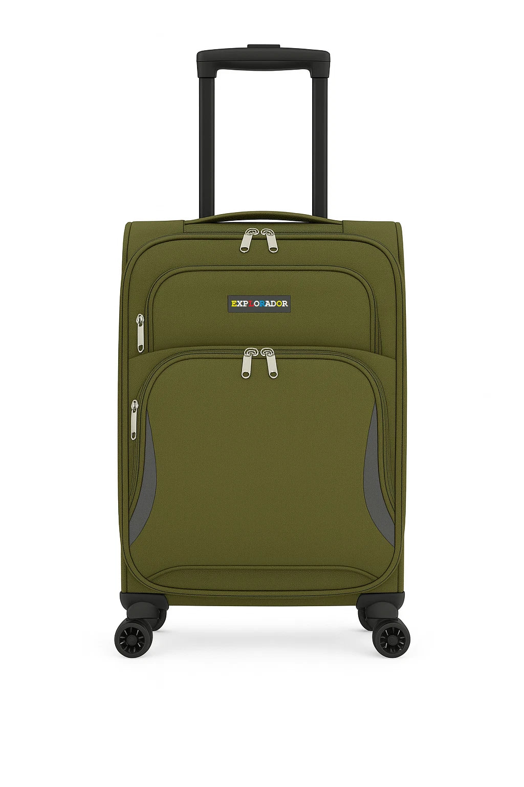 Explorador Expandable Soft Suitcase with Spinner Wheels & Lock - Cabin