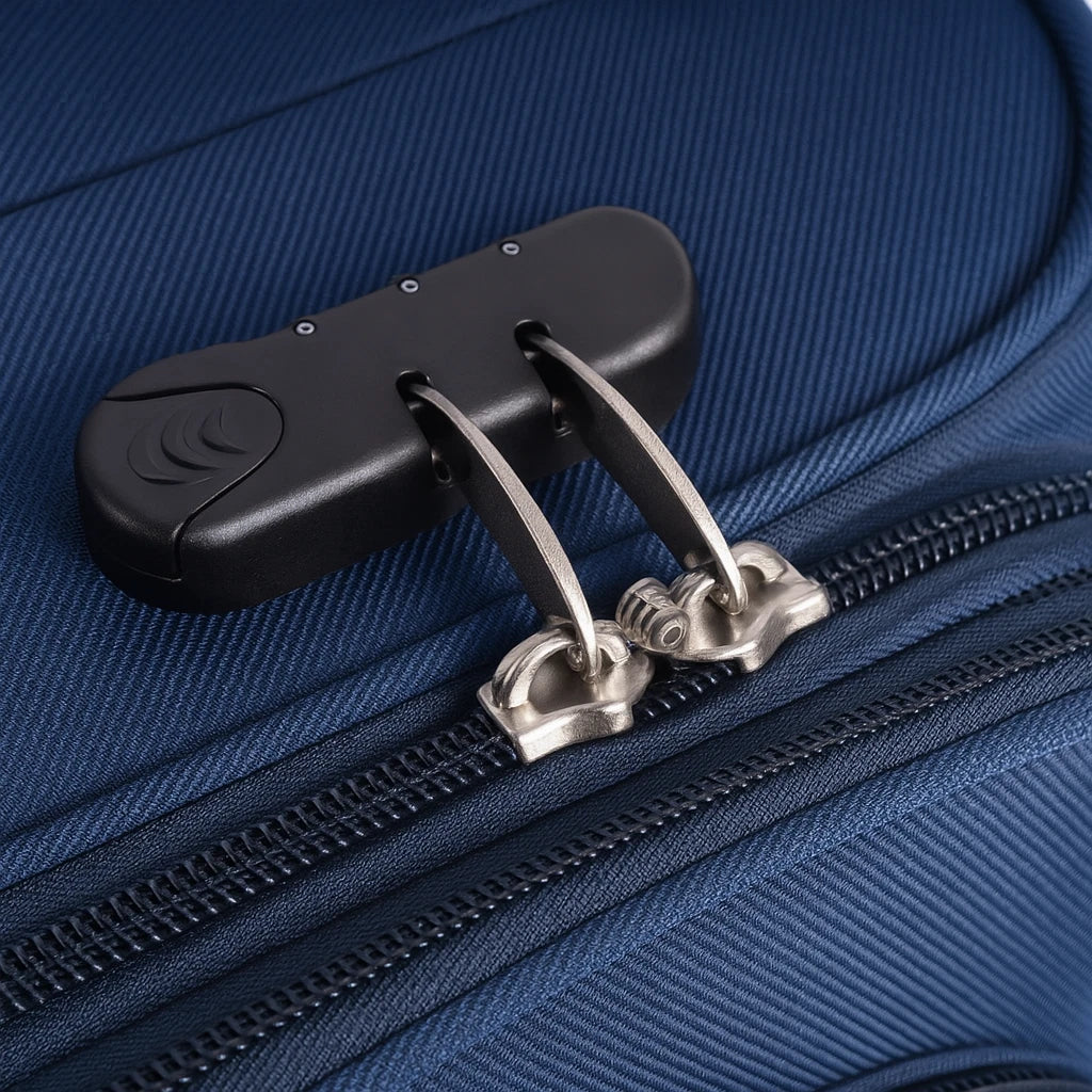 Explorador Expandable Soft Suitcase with Spinner Wheels & Lock - Cabin