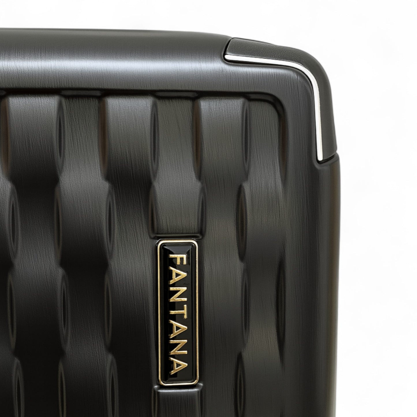 Fantana Premium Expandable Luggage - Hard Shell Polycarbonate, 360° Spinners, TSA Lock - Black