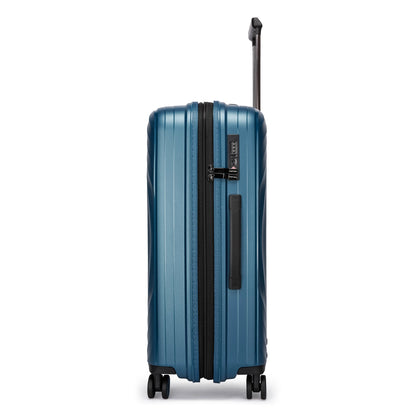 Fantana Hard Shell Polypropylene Suitcase 4 Wheels Travel Luggage Trolley Ultra Light Case - Large