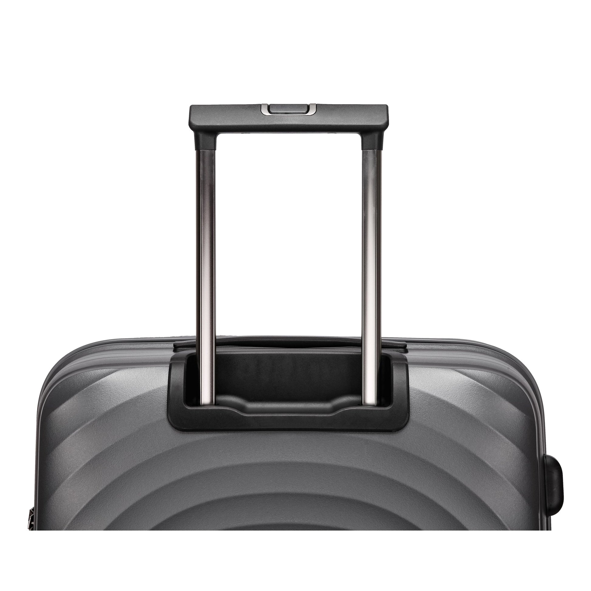 Fantana Hard Shell Polypropylene Suitcase 4 Wheels Travel Luggage Trolley Ultra Light Case - Large