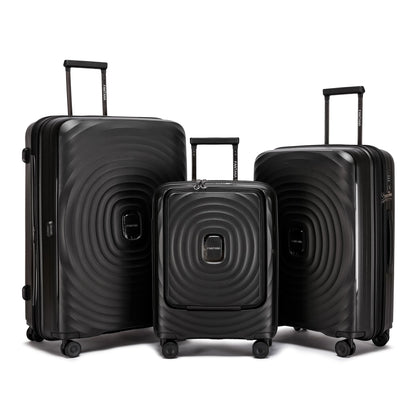 Fantana Hard Shell Polypropylene Suitcase 4 Wheels Travel Luggage Trolley Ultra Light Case - Large