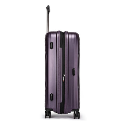 Fantana Hard Shell Polypropylene Suitcase 4 Wheels Travel Luggage Trolley Ultra Light Case - Large