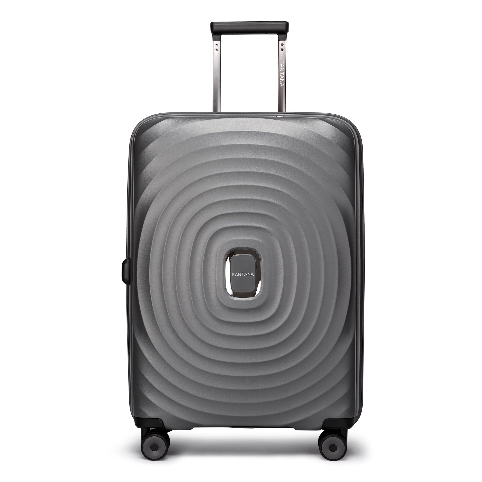 Fantana Hard Shell Polypropylene Suitcase 4 Wheels Travel Luggage Trolley Ultra Light Case - Large