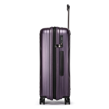 Fantana Hard Shell Polypropylene Suitcase 4 Wheels Travel Luggage Trolley Ultra Light Case - Large