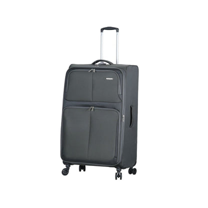 Fantana Super Light Soft Shell 4 - Wheels Expandable Luggage with Multiple Pockets Grey - Easy Luggage