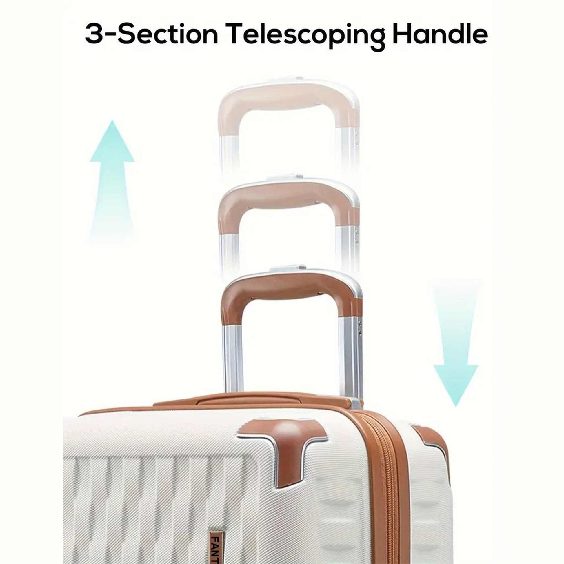 Fantana Premium Expandable Luggage - Hard Shell Polycarbonate, 360° Spinners, TSA Lock - Extra Large