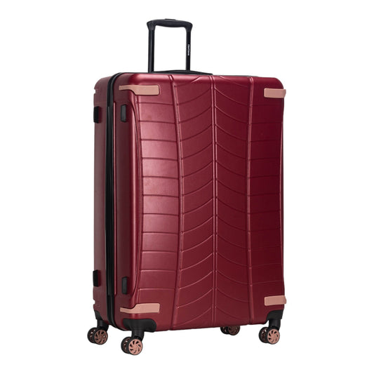 Easy Luggage Fantana Polypropylene 4 Wheels Hard Shell Cabin, Ultra Light - Anti-Theft Zipper More Sizes Availaible Burgundy