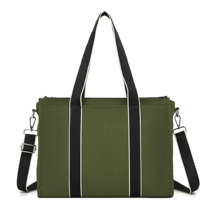 Miss Lulu HBM2604 green tote bag – detail view 8