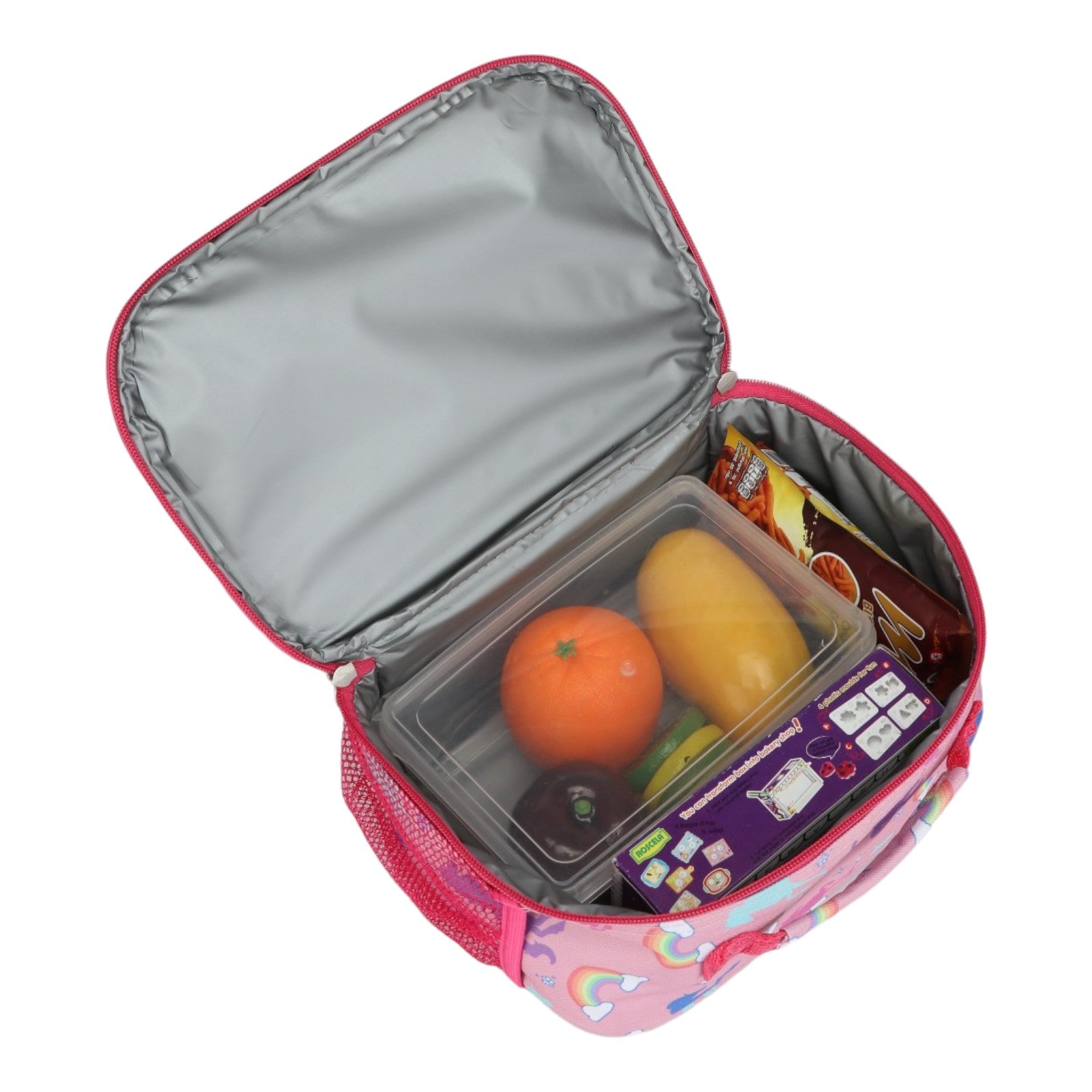 Easy Luggage Kidzpac Adventure Set: 5-Piece Luggage Set with Carry-On, Backpack, Lunch Bag, Pillow, and Luggage Tag- Butterfly Pink