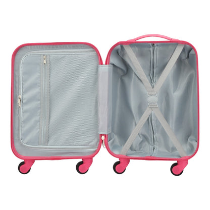 Easy Luggage Kidzpac Adventure Set: 5-Piece Luggage Set with Carry-On, Backpack, Lunch Bag, Pillow, and Luggage Tag- Butterfly Pink