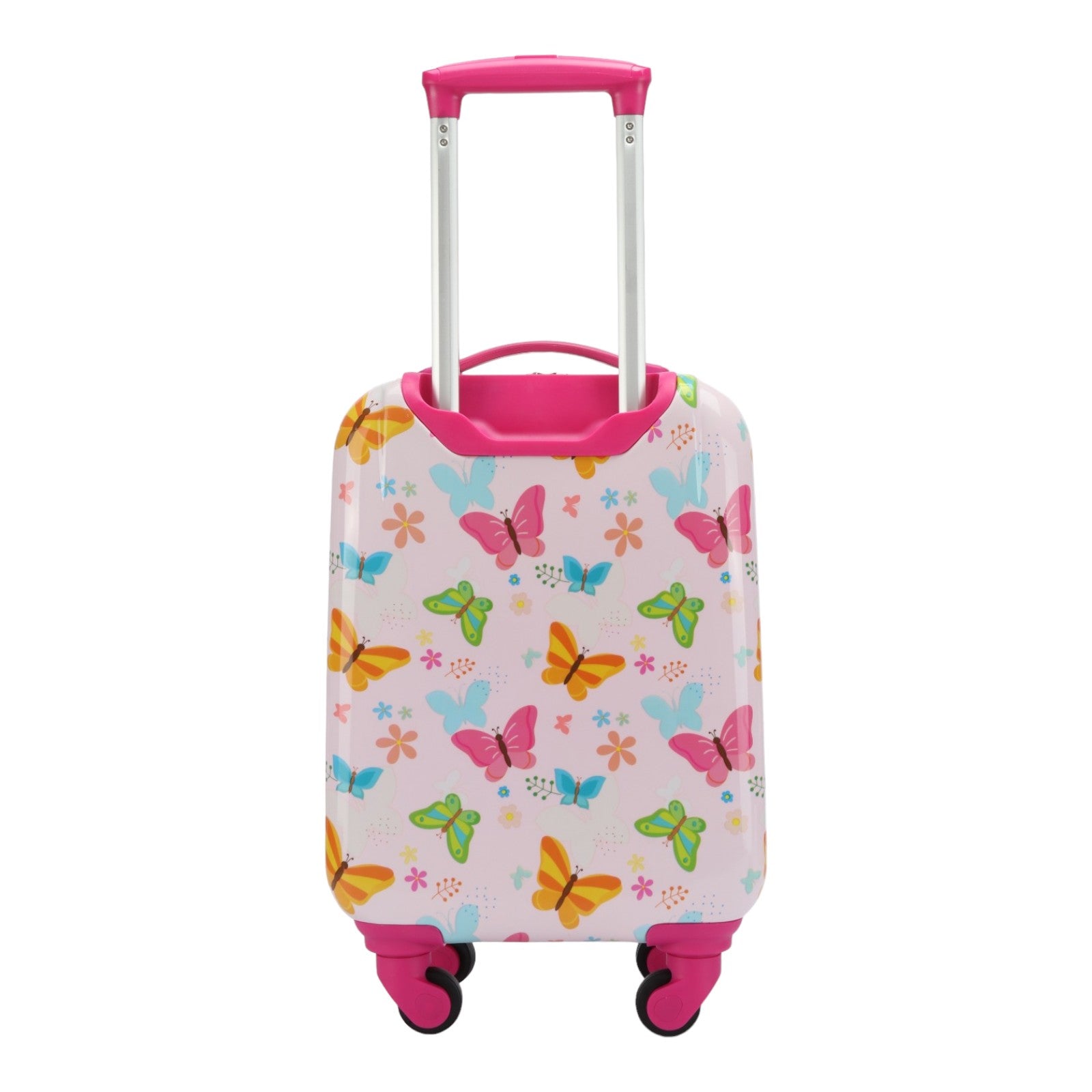 Easy Luggage Kidzpac Adventure Set: 5-Piece Luggage Set with Carry-On, Backpack, Lunch Bag, Pillow, and Luggage Tag- Butterfly Pink