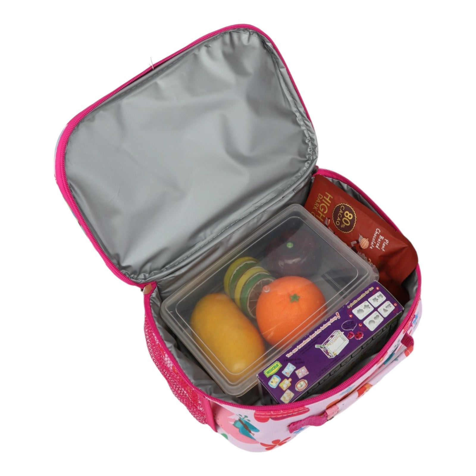 Easy Luggage Kidzpac Adventure Set: 5-Piece Luggage Set with Carry-On, Backpack, Lunch Bag, Pillow, and Luggage Tag- Butterfly Pink