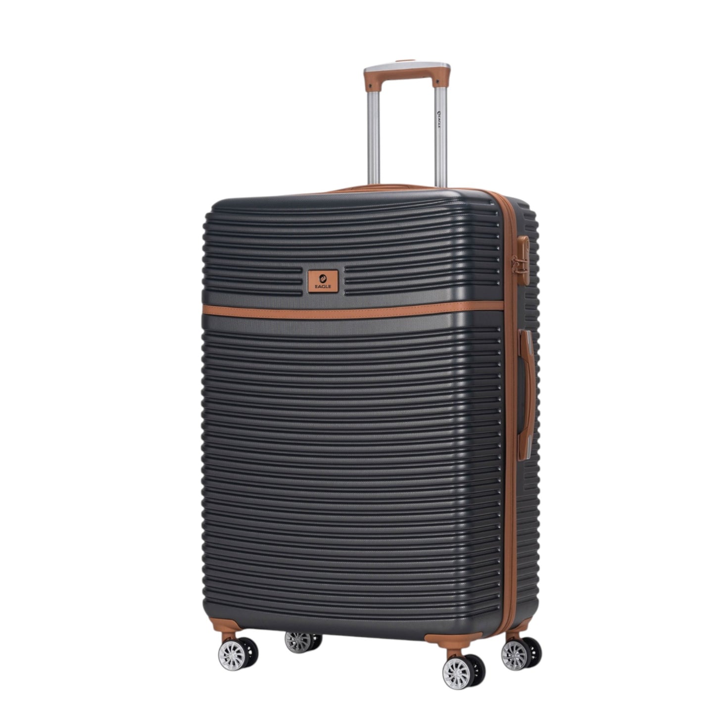 Eagle Lightweight Wheeled Luggage – Durable ABS Carry-On for Seamless Check-In and On-the-Go Adventures Charcoal