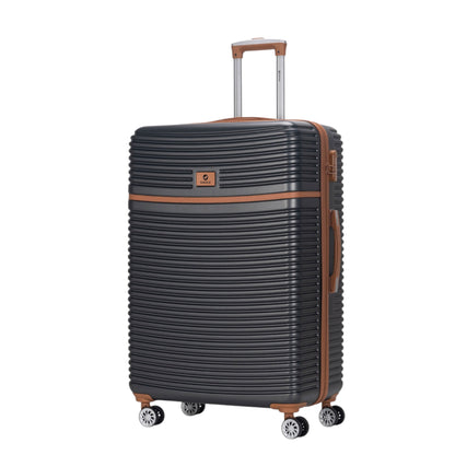 Eagle Lightweight Wheeled Luggage – Durable ABS Carry-On for Seamless Check-In and On-the-Go Adventures Charcoal