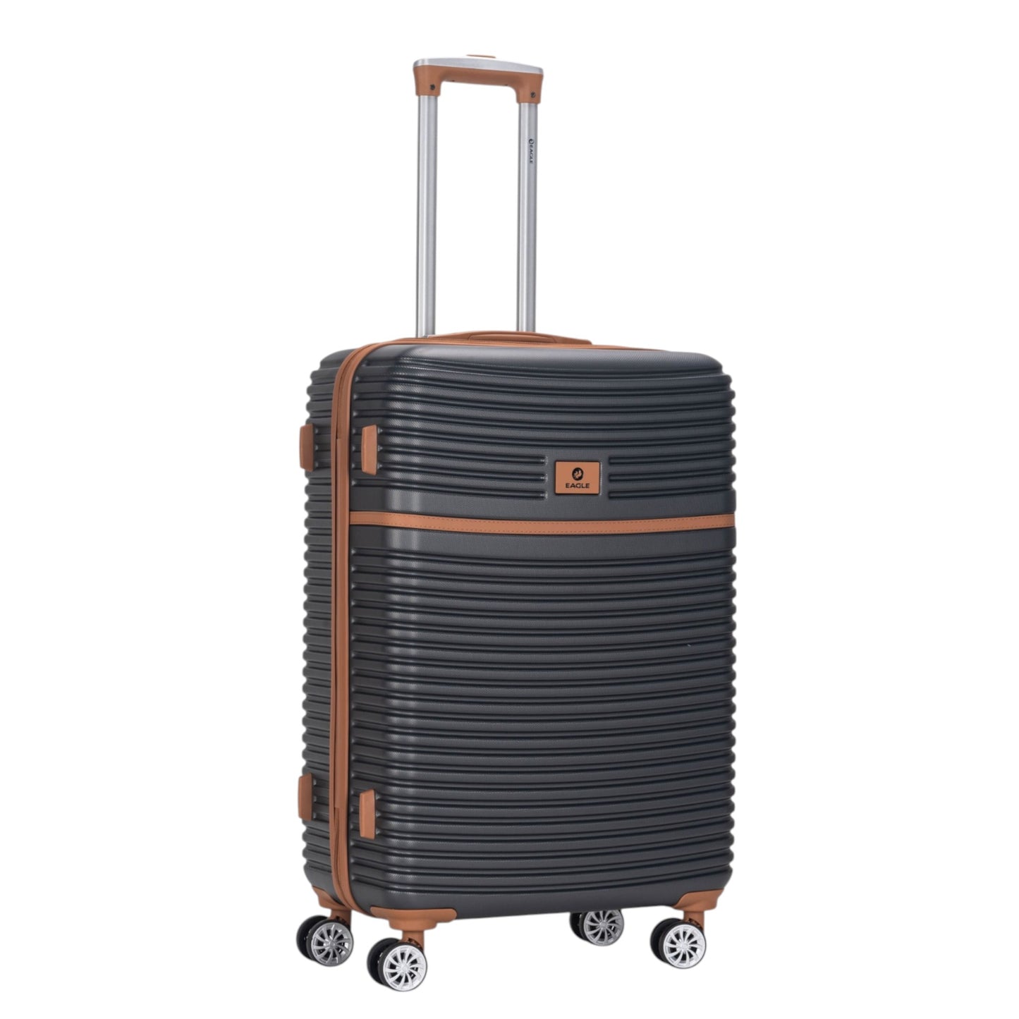 Eagle Lightweight Wheeled Luggage – Durable ABS Carry-On for Seamless Check-In and On-the-Go Adventures Charcoal