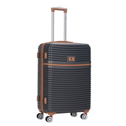 Eagle Lightweight Wheeled Luggage – Durable ABS Carry-On for Seamless Check-In and On-the-Go Adventures Charcoal