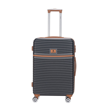 Eagle Lightweight Wheeled Luggage – Durable ABS Carry-On for Seamless Check-In and On-the-Go Adventures Charcoal
