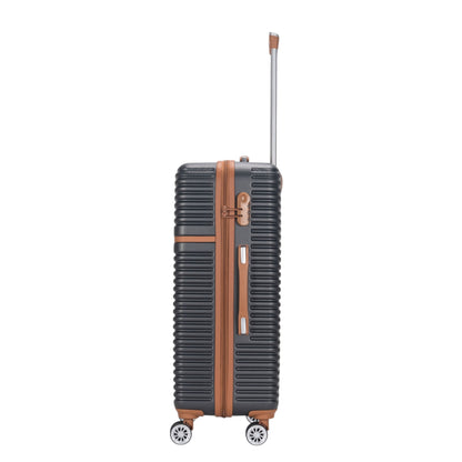 Eagle Lightweight Wheeled Luggage – Durable ABS Carry-On for Seamless Check-In and On-the-Go Adventures Charcoal