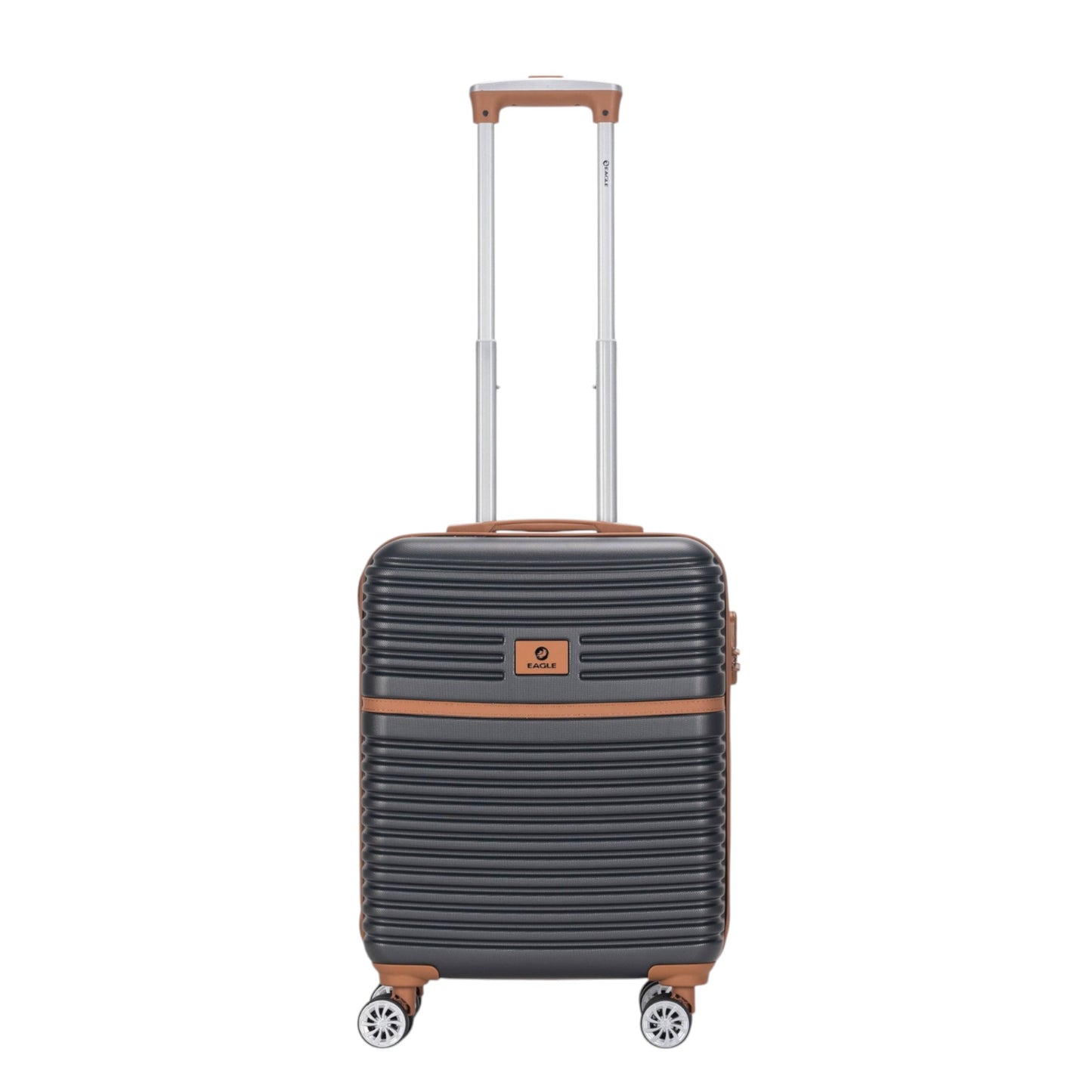 Eagle Lightweight Wheeled Luggage – Durable ABS Carry-On for Seamless Check-In and On-the-Go Adventures Charcoal