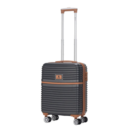 Eagle Lightweight Wheeled Luggage – Durable ABS Carry-On for Seamless Check-In and On-the-Go Adventures Charcoal
