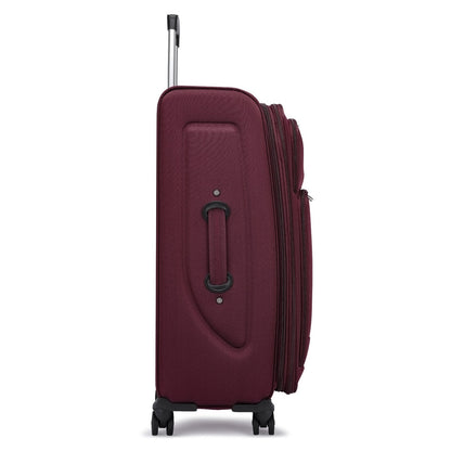 Eagle Voyager – Softside Luggage, 360° Wheels, Expandable +4 cm, Burgundy