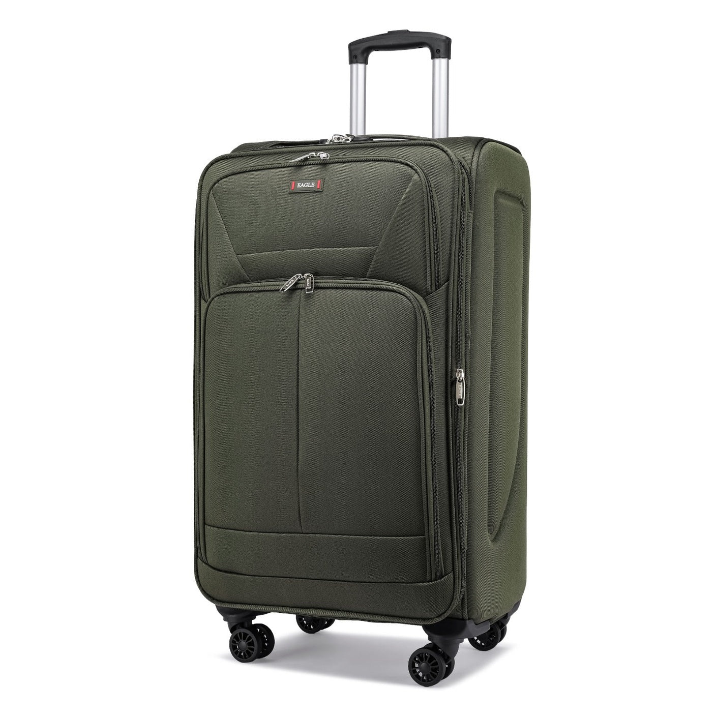 Eagle Voyager – Softside Luggage, 360° Wheels, Expandable +4 cm, Army Green