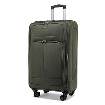 Eagle Voyager – Softside Luggage, 360° Wheels, Expandable +4 cm, Army Green