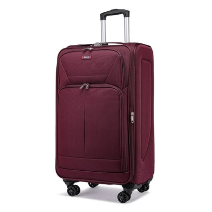 Eagle Voyager – Softside Luggage, 360° Wheels, Expandable +4 cm, Burgundy
