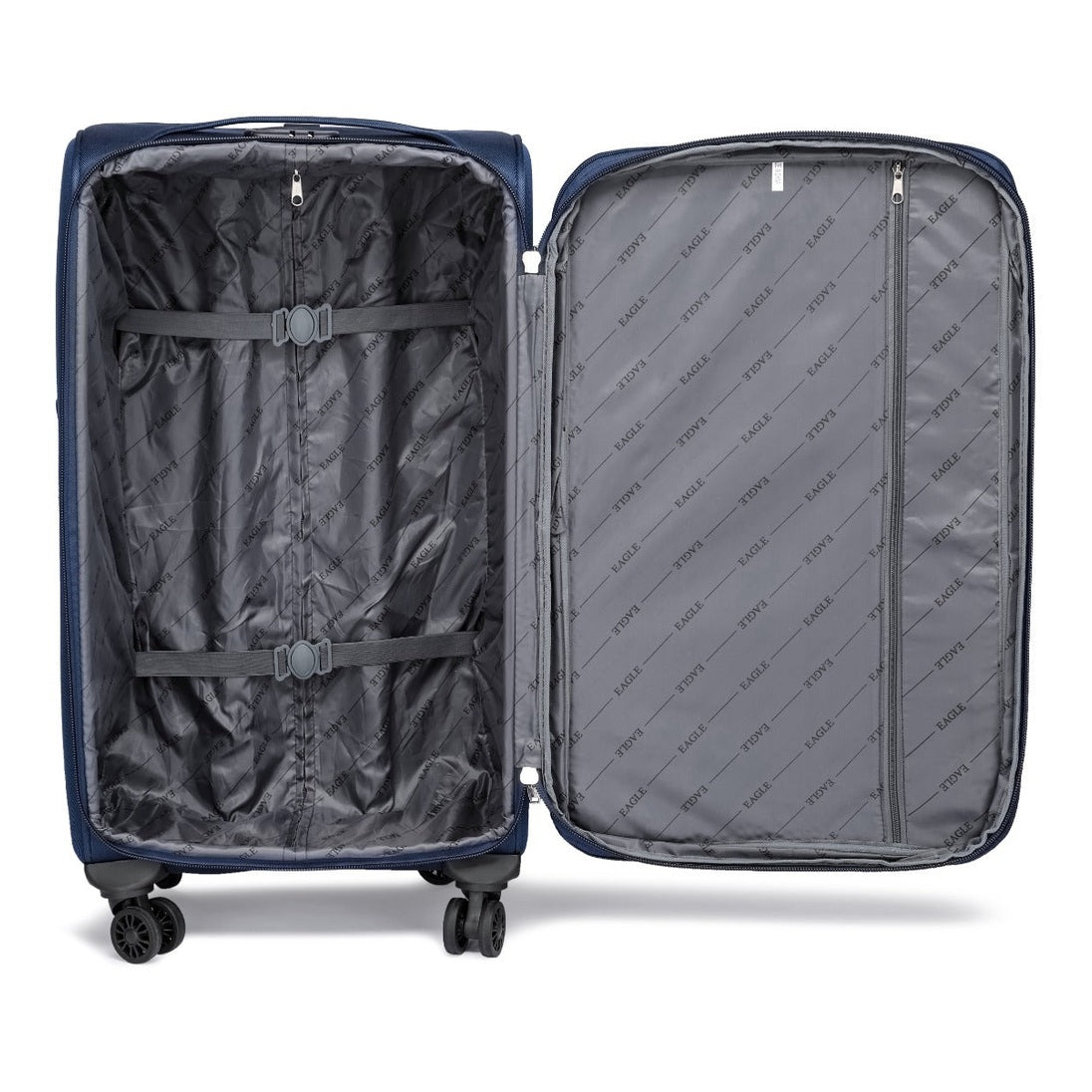 Eagle Voyager – Softside Luggage, 360° Wheels, Expandable +4 cm, Army Green