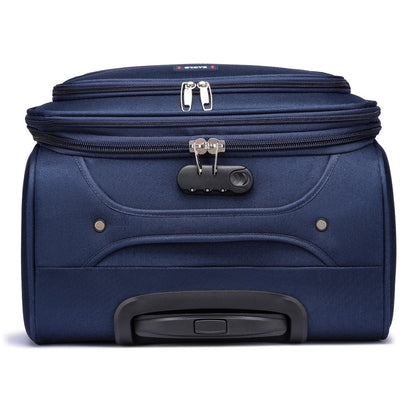 Eagle Voyager – Softside Luggage, 360° Wheels, Expandable +4 cm, Navy