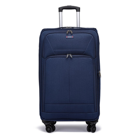 Eagle Voyager – Softside Luggage, 360° Wheels, Expandable +4 cm, Navy