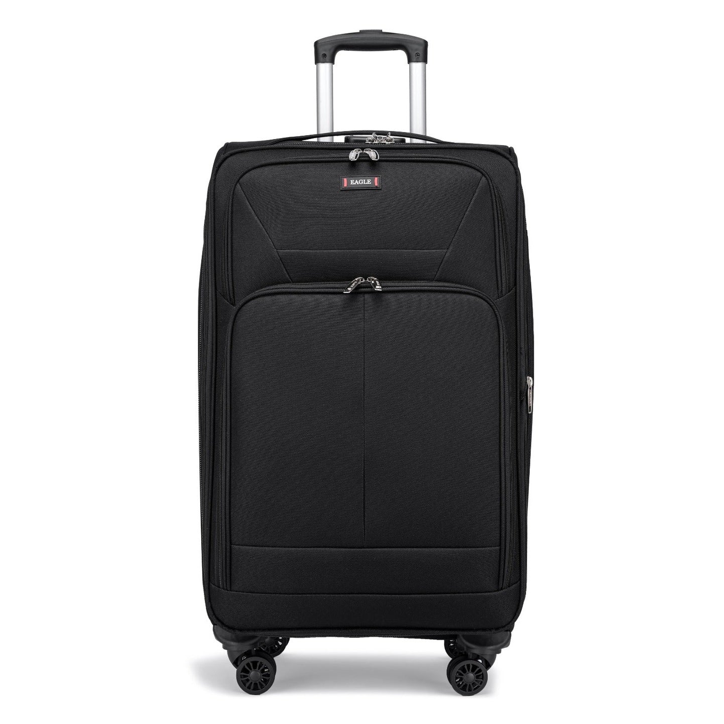 Eagle Voyager – Softside Luggage, 360° Wheels, Expandable +4 cm, Black