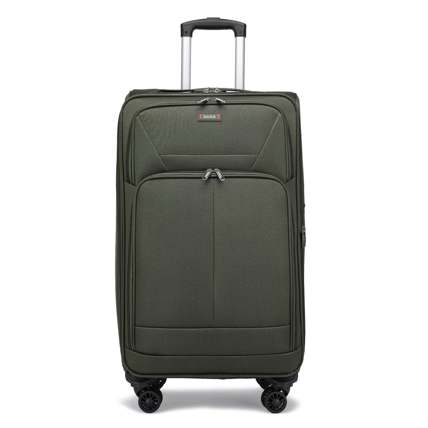 Eagle Voyager – Softside Luggage, 360° Wheels, Expandable +4 cm, Army Green