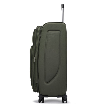 Eagle Voyager – Softside Luggage, 360° Wheels, Expandable +4 cm, Army Green