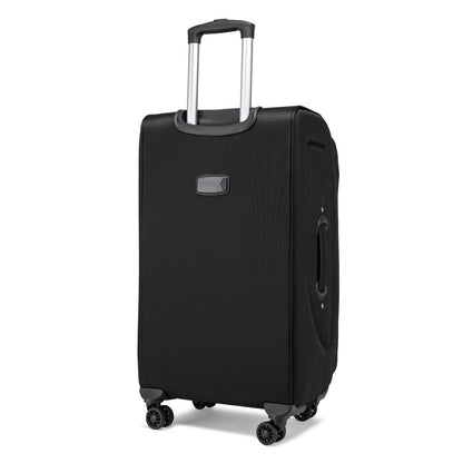 Eagle Voyager – Softside Luggage, 360° Wheels, Expandable +4 cm, Black