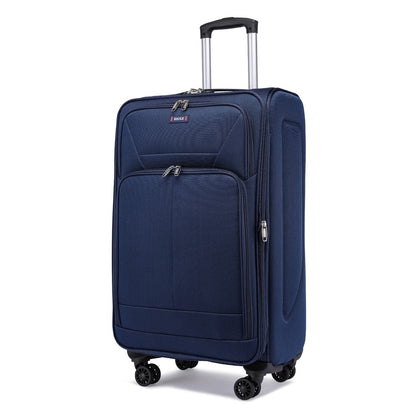 Eagle Voyager – Softside Luggage, 360° Wheels, Expandable +4 cm, Navy