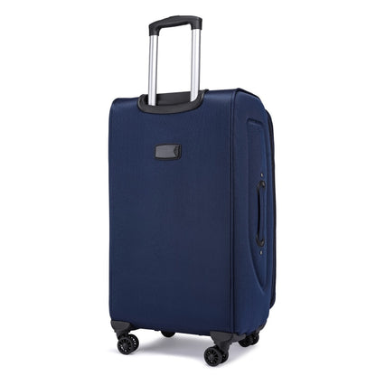 Eagle Voyager – Softside Luggage, 360° Wheels, Expandable +4 cm, Navy