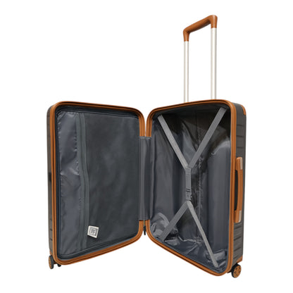 Fantana Premium Expandable Luggage - Hard Shell Polycarbonate, 360° Spinners, TSA Lock - Dark Grey