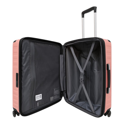 Fantana Premium Expandable Luggage - Hard Shell Polycarbonate, 360° Spinners, TSA Lock - Pink