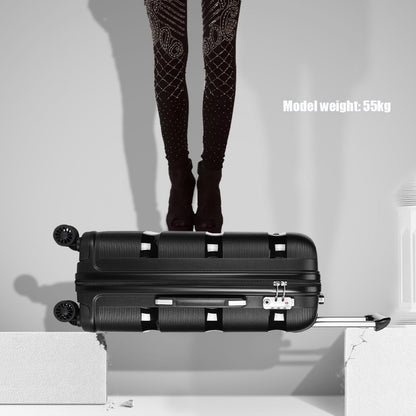 Kono 24" K2092L - Bright Hard Shell PP Suitcase - Classic Collection