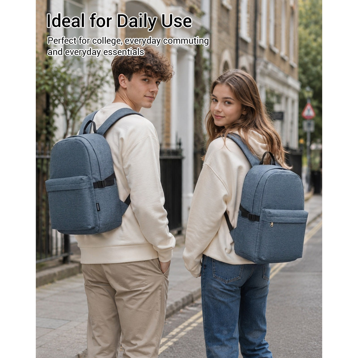 E1930 - Kono Durable Polyester Everyday Backpack With Sleek Design