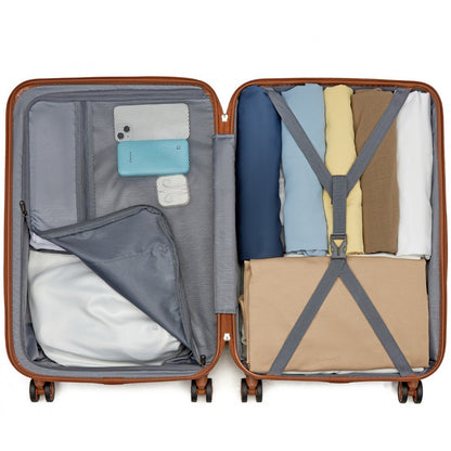 KSK2494 - Kono 24 Inch Minimalist Hard Shell ABS+PC Check-In Suitcase with TSA Lock 360° Spinner Wheels