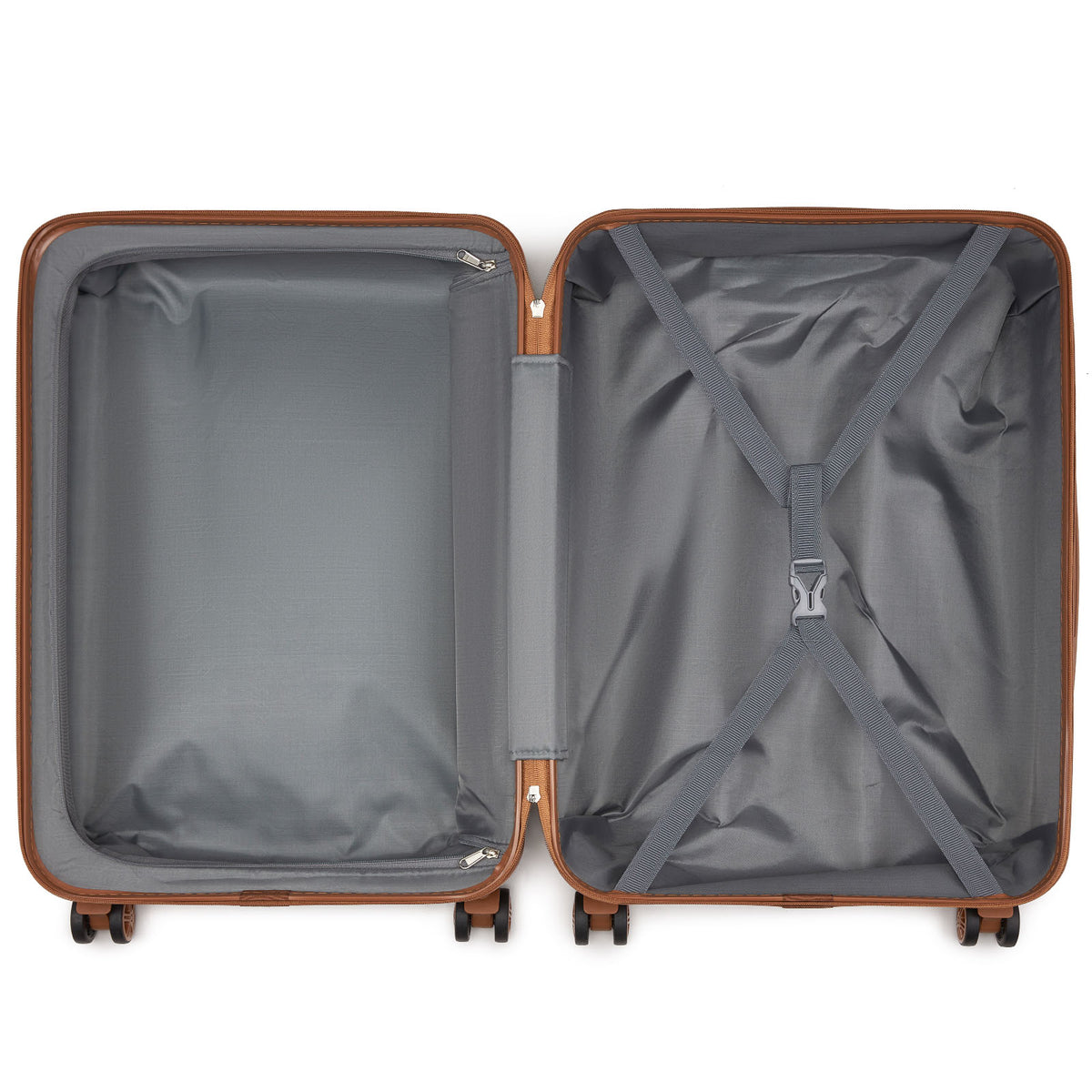 K1871-1L - Kono ABS 24 Inch Sculpted Horizontal Design Suitcase