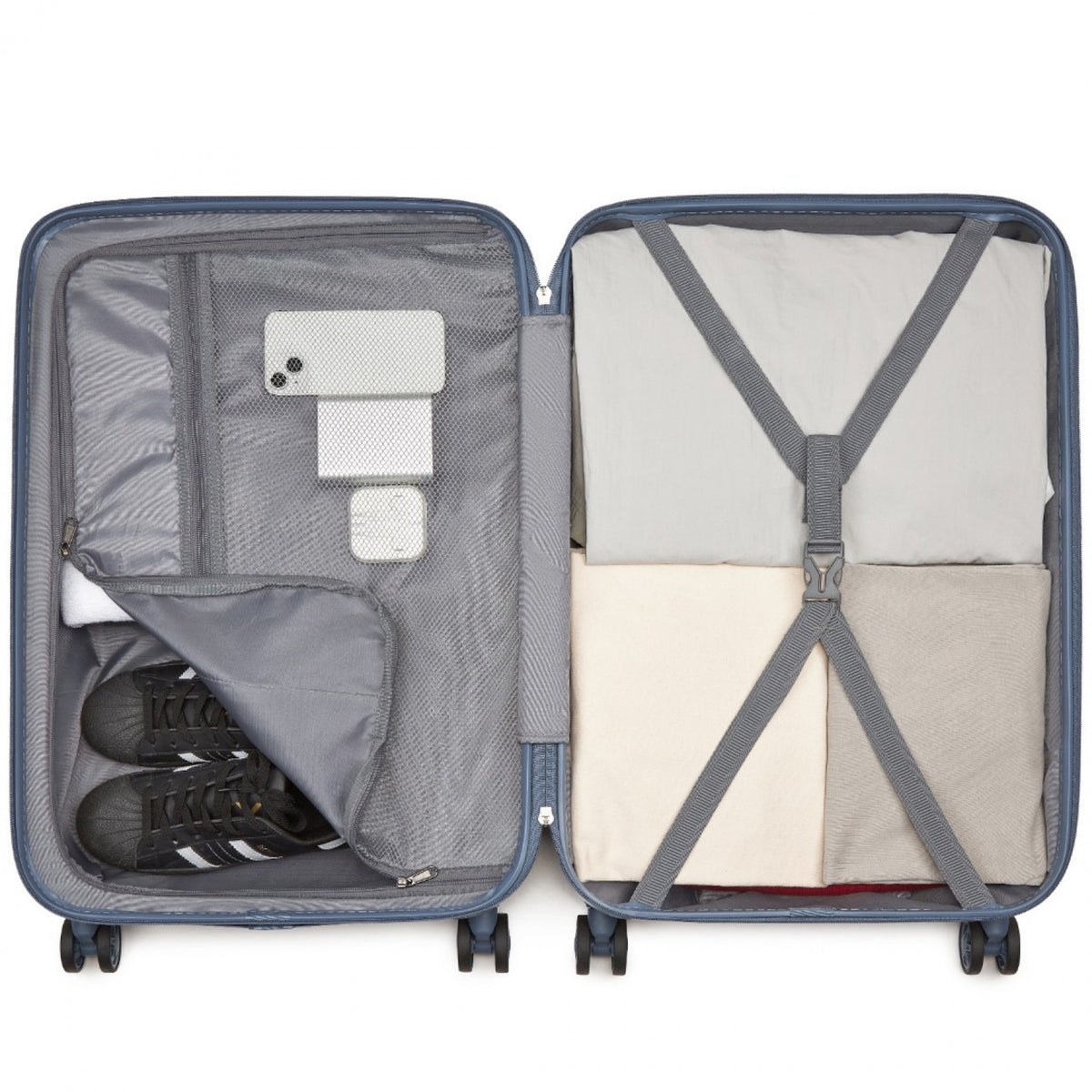 KSK2494 - Kono 24 Inch Minimalist Hard Shell ABS+PC Check-In Suitcase with TSA Lock 360° Spinner Wheels