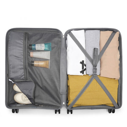 Kono 24" K2092L - Bright Hard Shell PP Suitcase - Classic Collection