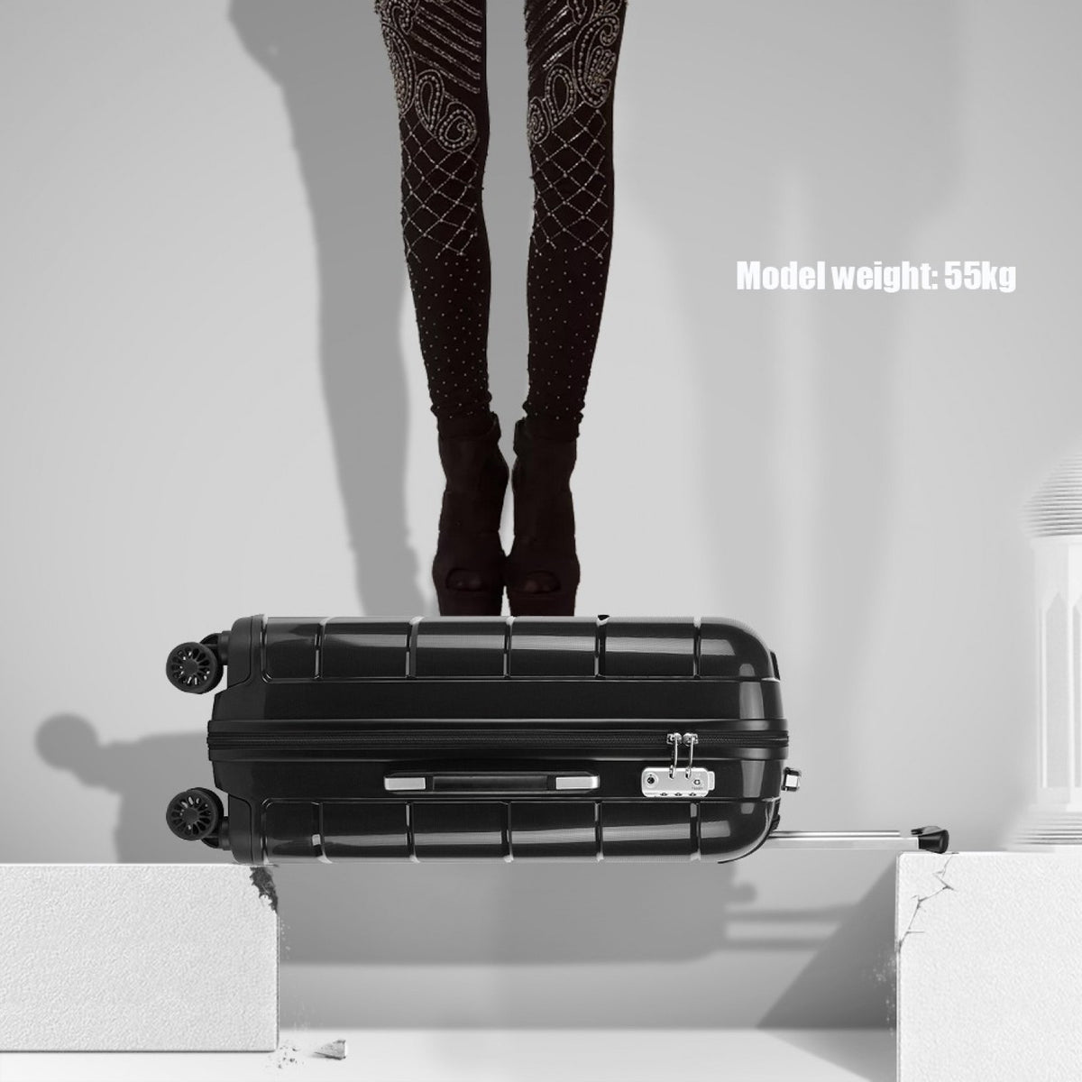 Kono 24" K1997L - HARD SHELL PP SUITCASE