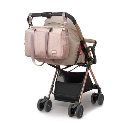 BCM2517 - Miss Lulu Stylish and Spacious Maternity Diaper Bag with Insulated Baby Bottle Pockets,Wet-Dry Separation,Stroller Strap